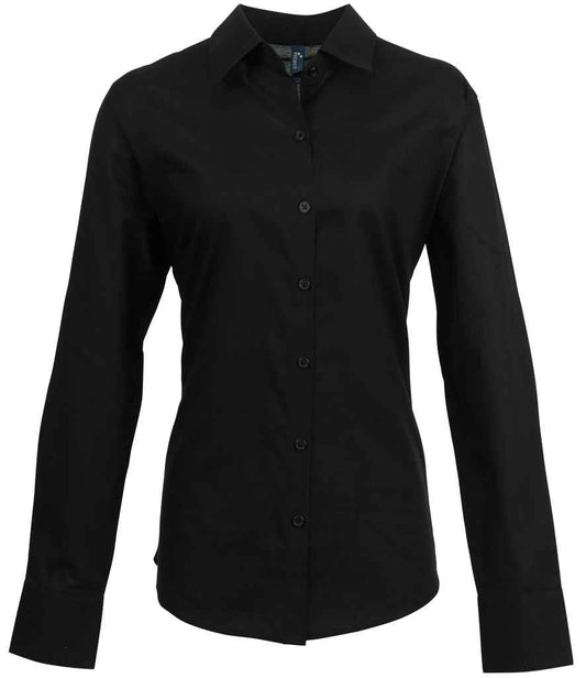 Premier Ladies Signature Long Sleeve Oxford Shirt Premier