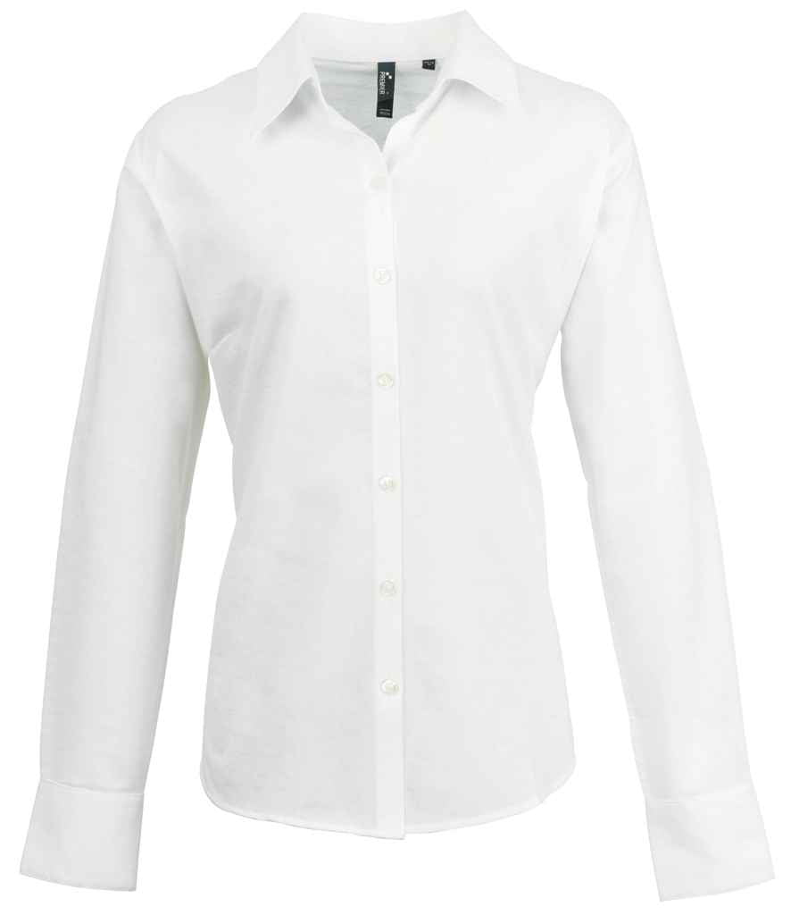 Premier Ladies Signature Long Sleeve Oxford Shirt Premier