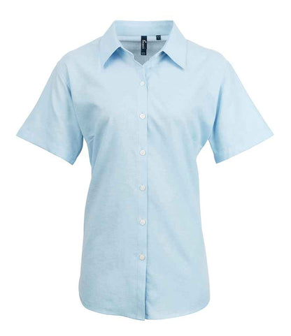 Premier Ladies Signature Short Sleeve Oxford Shirt Premier