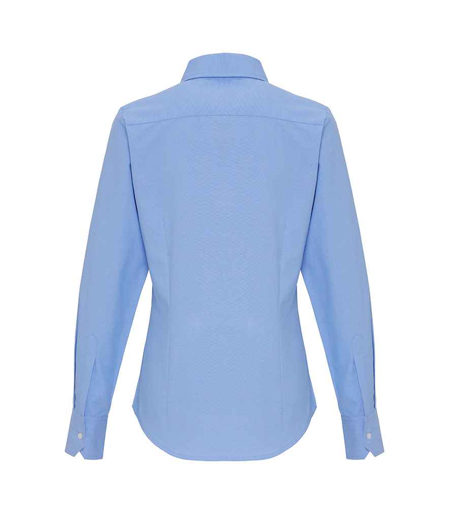 Premier Ladies Long Sleeve Striped Oxford Shirt Premier