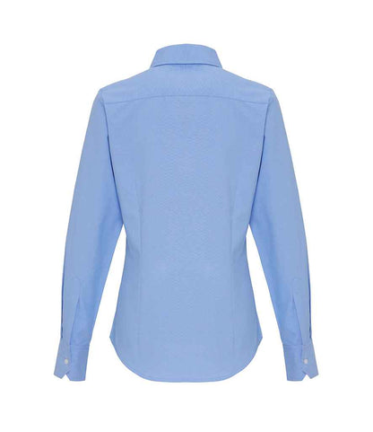 Premier Ladies Long Sleeve Striped Oxford Shirt Premier
