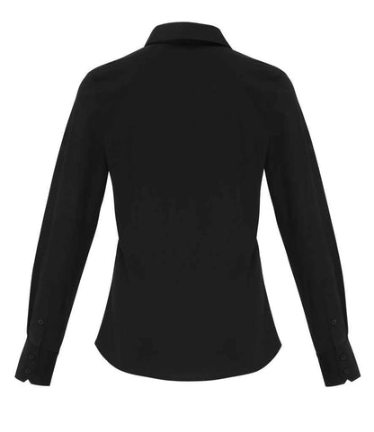 Premier Ladies Long Sleeve Stretch Fit Poplin Shirt Premier