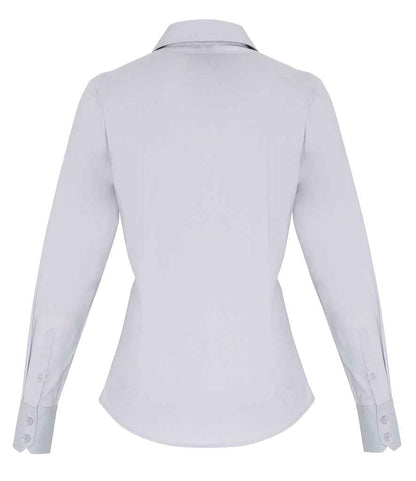 Premier Ladies Long Sleeve Stretch Fit Poplin Shirt Premier