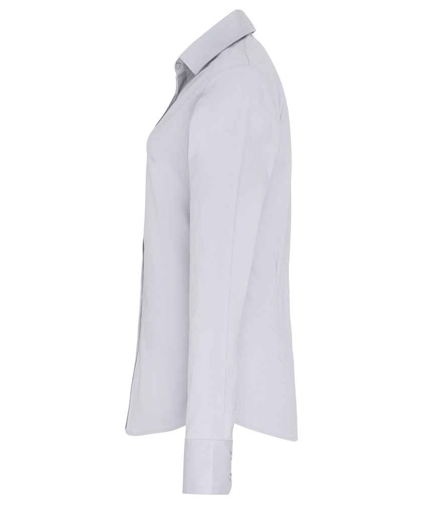 Premier Ladies Long Sleeve Stretch Fit Poplin Shirt Premier