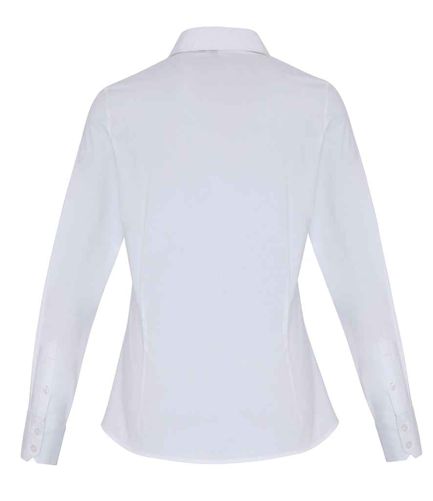 Premier Ladies Long Sleeve Stretch Fit Poplin Shirt Premier