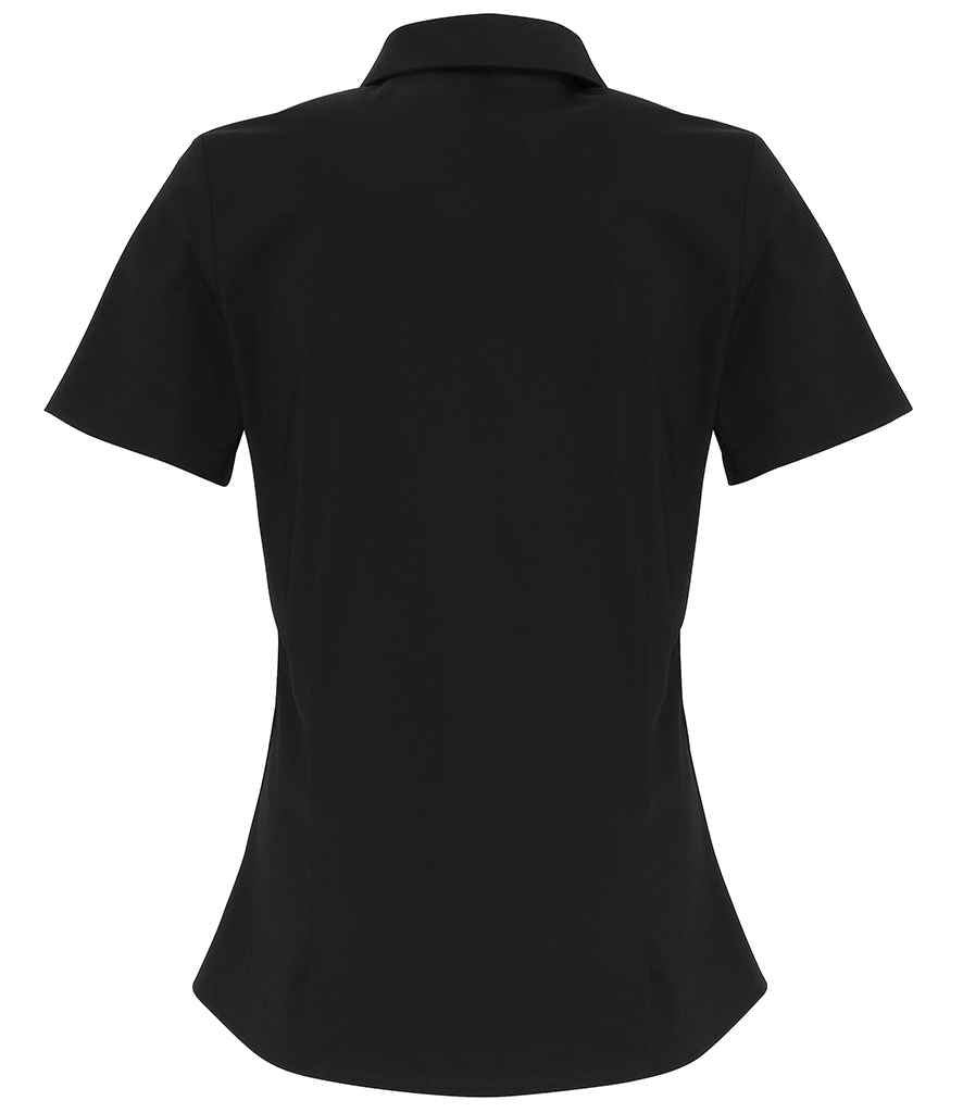 Premier Ladies Short Sleeve Stretch Fit Poplin Shirt Premier