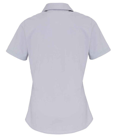 Premier Ladies Short Sleeve Stretch Fit Poplin Shirt Premier