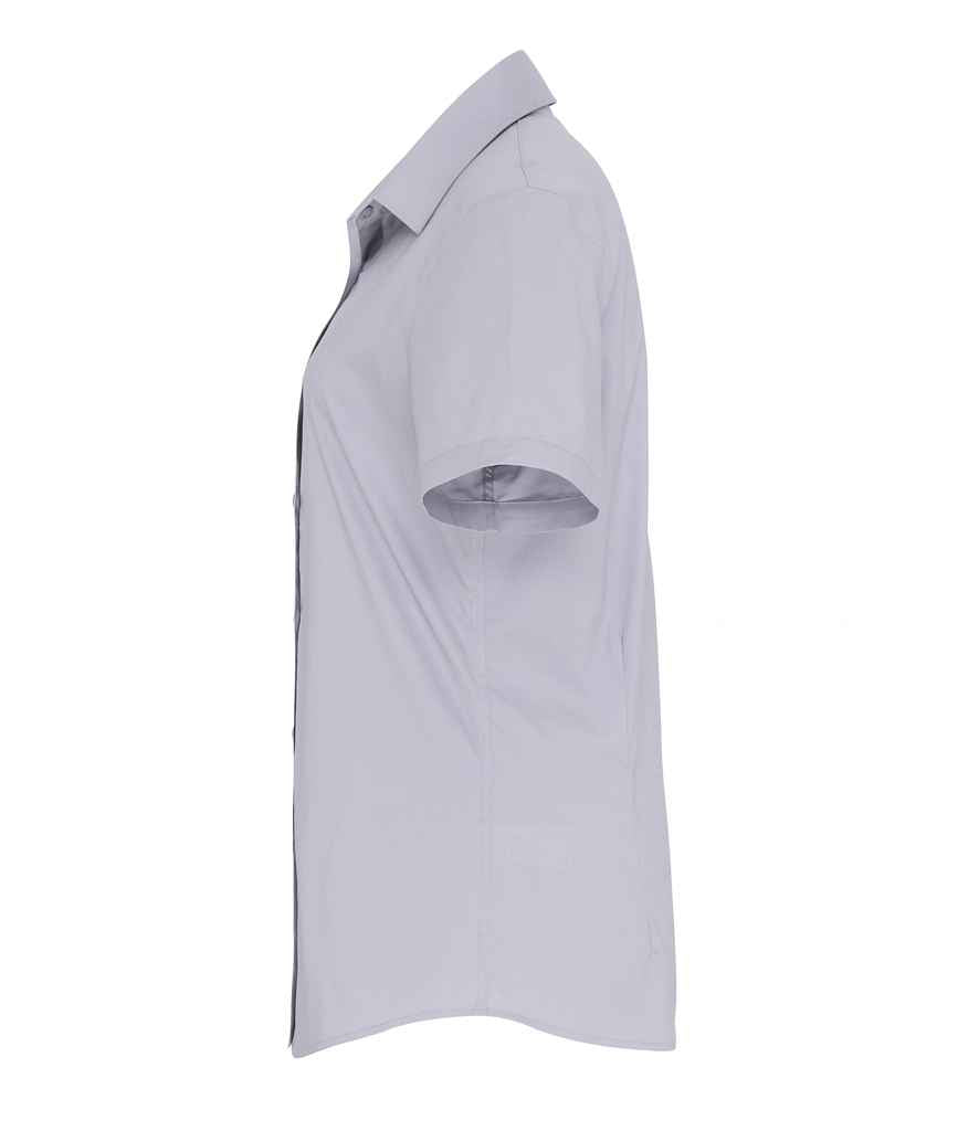 Premier Ladies Short Sleeve Stretch Fit Poplin Shirt Premier