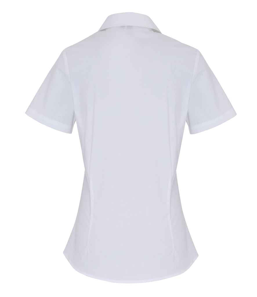 Premier Ladies Short Sleeve Stretch Fit Poplin Shirt Premier