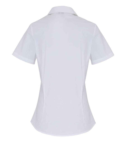 Premier Ladies Short Sleeve Stretch Fit Poplin Shirt Premier