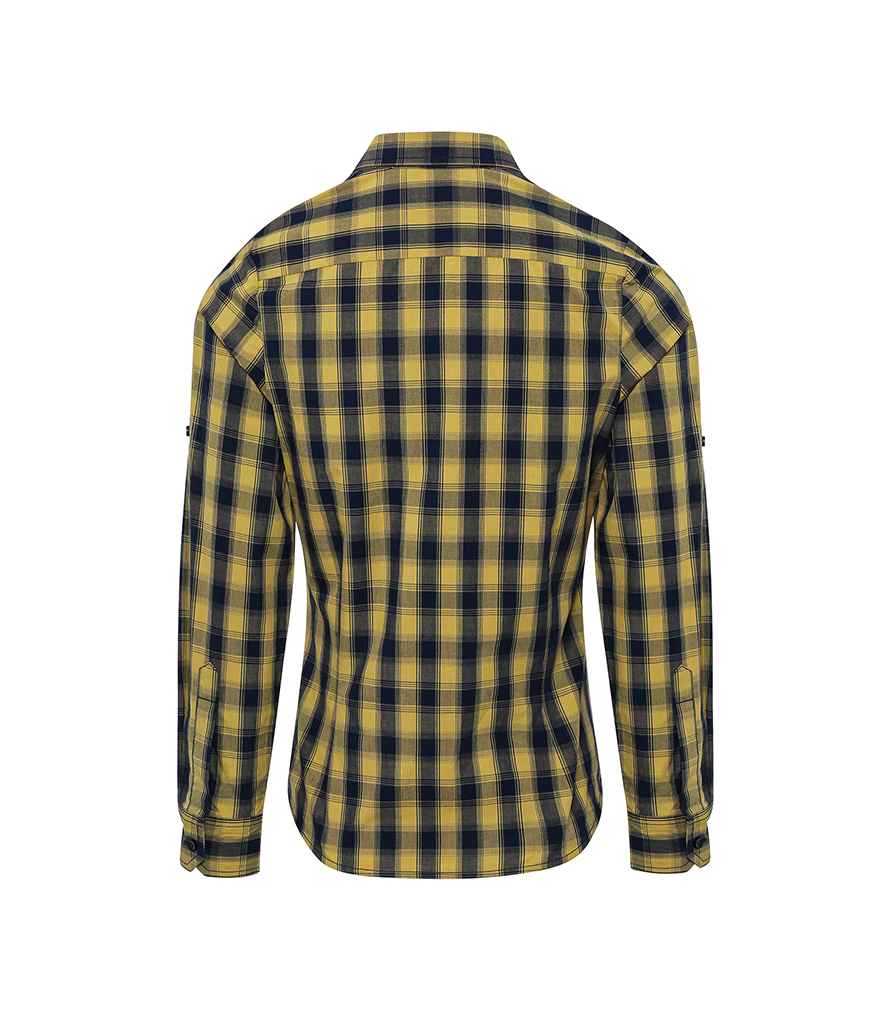 Premier Ladies Mulligan Check Long Sleeve Shirt Premier