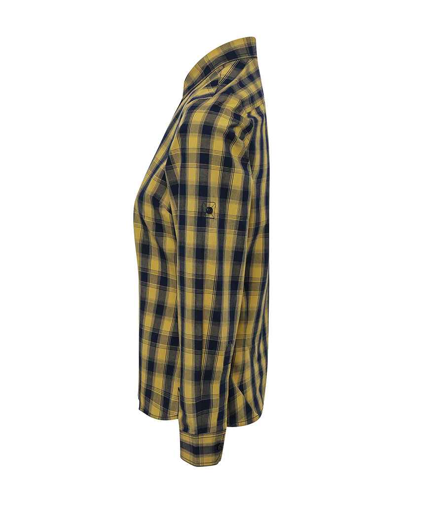 Premier Ladies Mulligan Check Long Sleeve Shirt Premier
