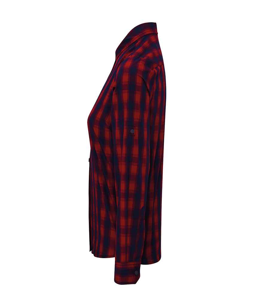 Premier Ladies Mulligan Check Long Sleeve Shirt Premier