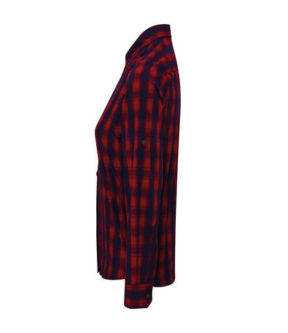Premier Ladies Mulligan Check Long Sleeve Shirt Premier