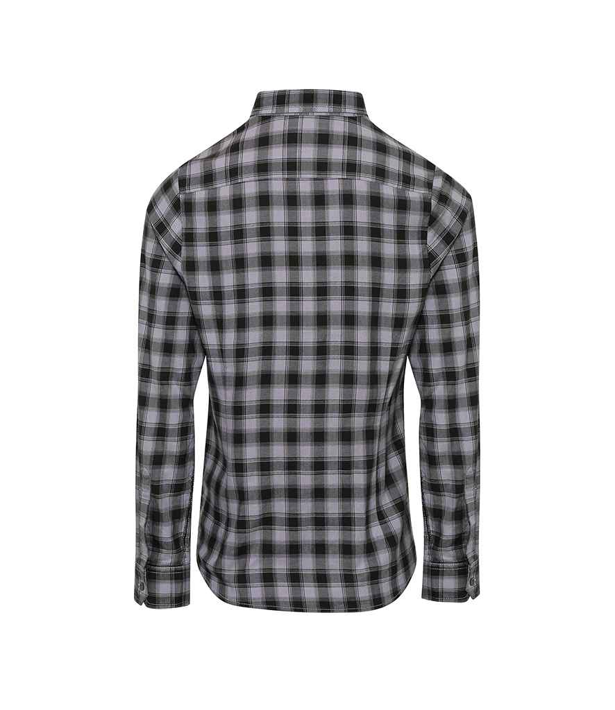 Premier Ladies Mulligan Check Long Sleeve Shirt Premier