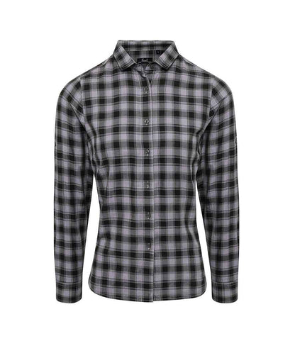 Premier Ladies Mulligan Check Long Sleeve Shirt Premier