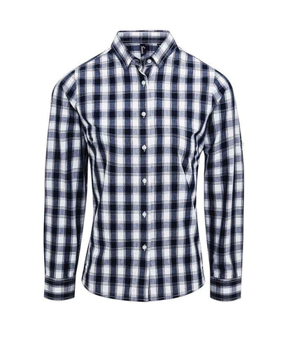Premier Ladies Mulligan Check Long Sleeve Shirt Premier