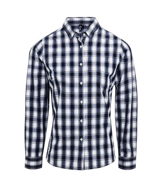 Premier Ladies Mulligan Check Long Sleeve Shirt Premier