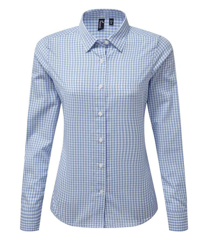 Premier Ladies Maxton Check Long Sleeve Shirt Premier