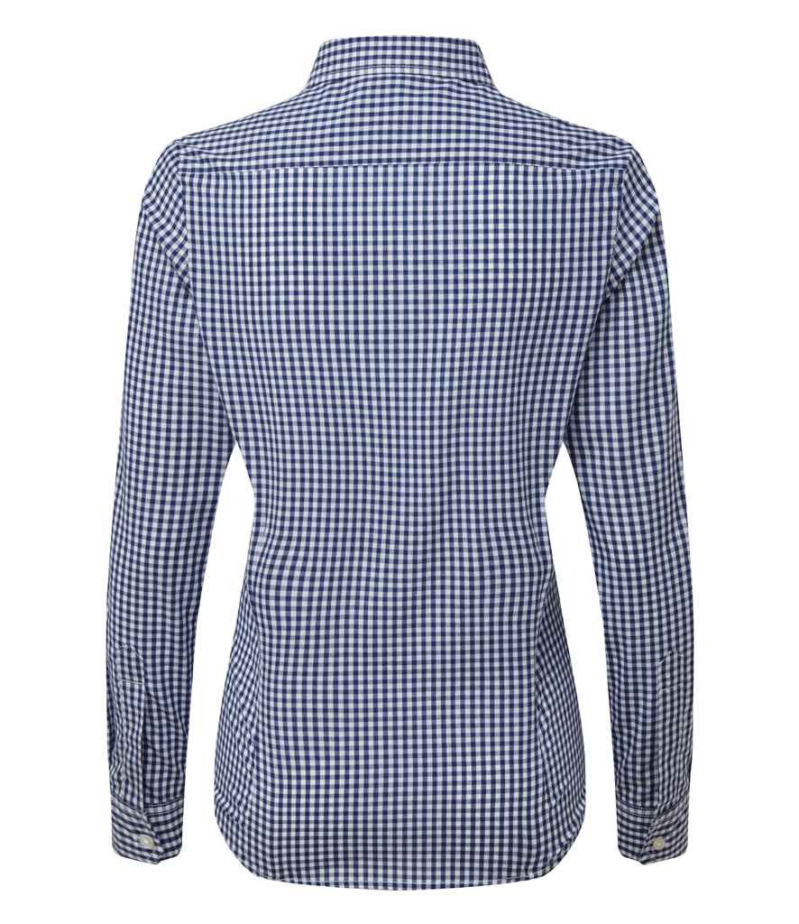 Premier Ladies Maxton Check Long Sleeve Shirt Premier