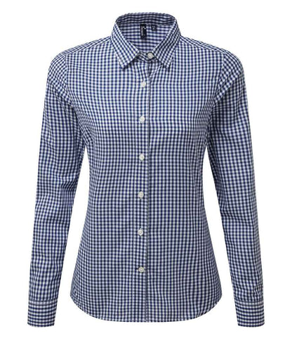 Premier Ladies Maxton Check Long Sleeve Shirt Premier