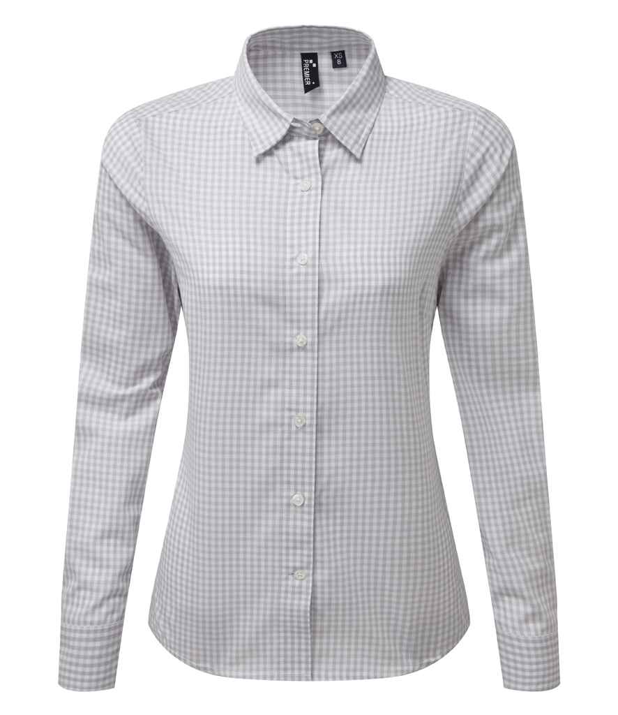 Premier Ladies Maxton Check Long Sleeve Shirt Premier