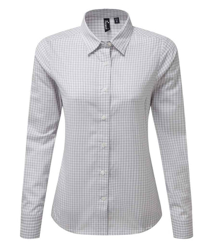 Premier Ladies Maxton Check Long Sleeve Shirt Premier