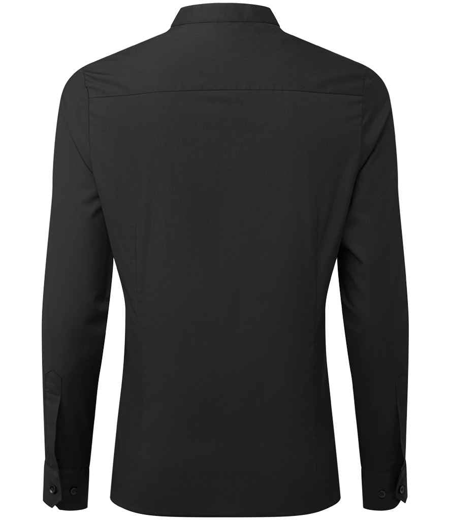 Premier Ladies Banded Collar Grandad Shirt Premier