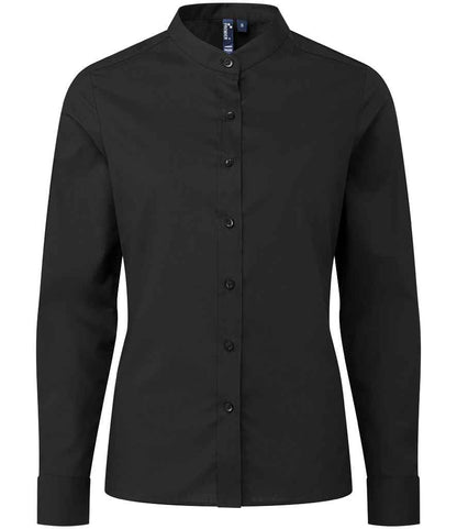 Premier Ladies Banded Collar Grandad Shirt Premier