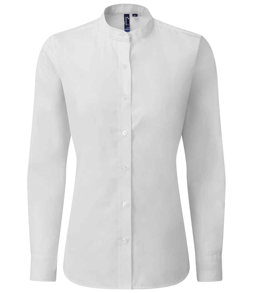 Premier Ladies Banded Collar Grandad Shirt Premier