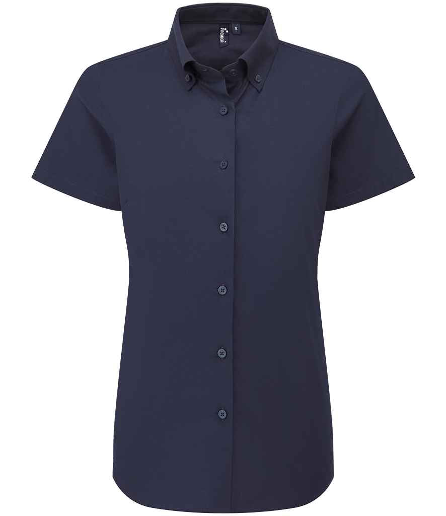 Premier Ladies Supreme Short Sleeve Oxford Shirt Premier