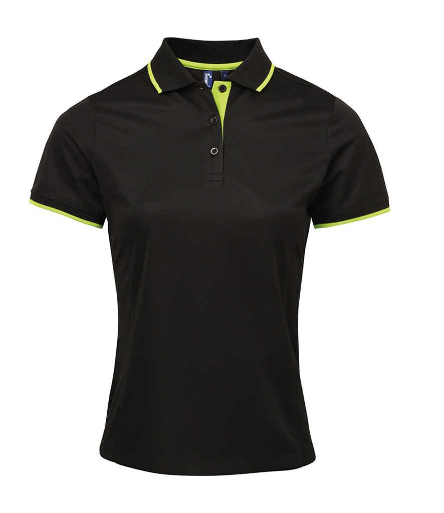 Premier Ladies Contrast Coolchecker® Piqué Polo Shirt Premier