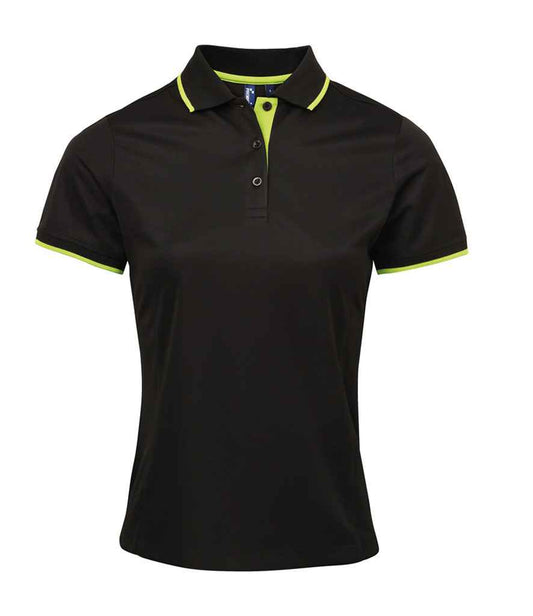 Premier Ladies Contrast Coolchecker® Piqué Polo Shirt Premier