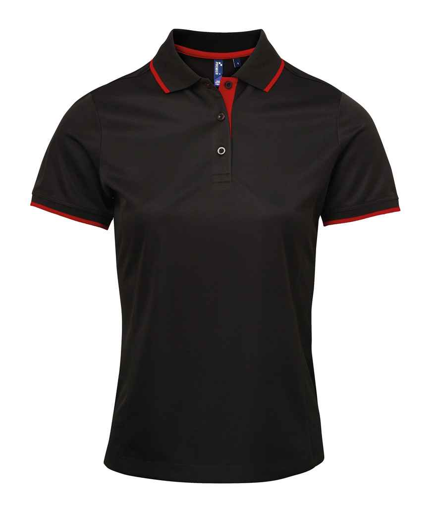 Premier Ladies Contrast Coolchecker® Piqué Polo Shirt Premier