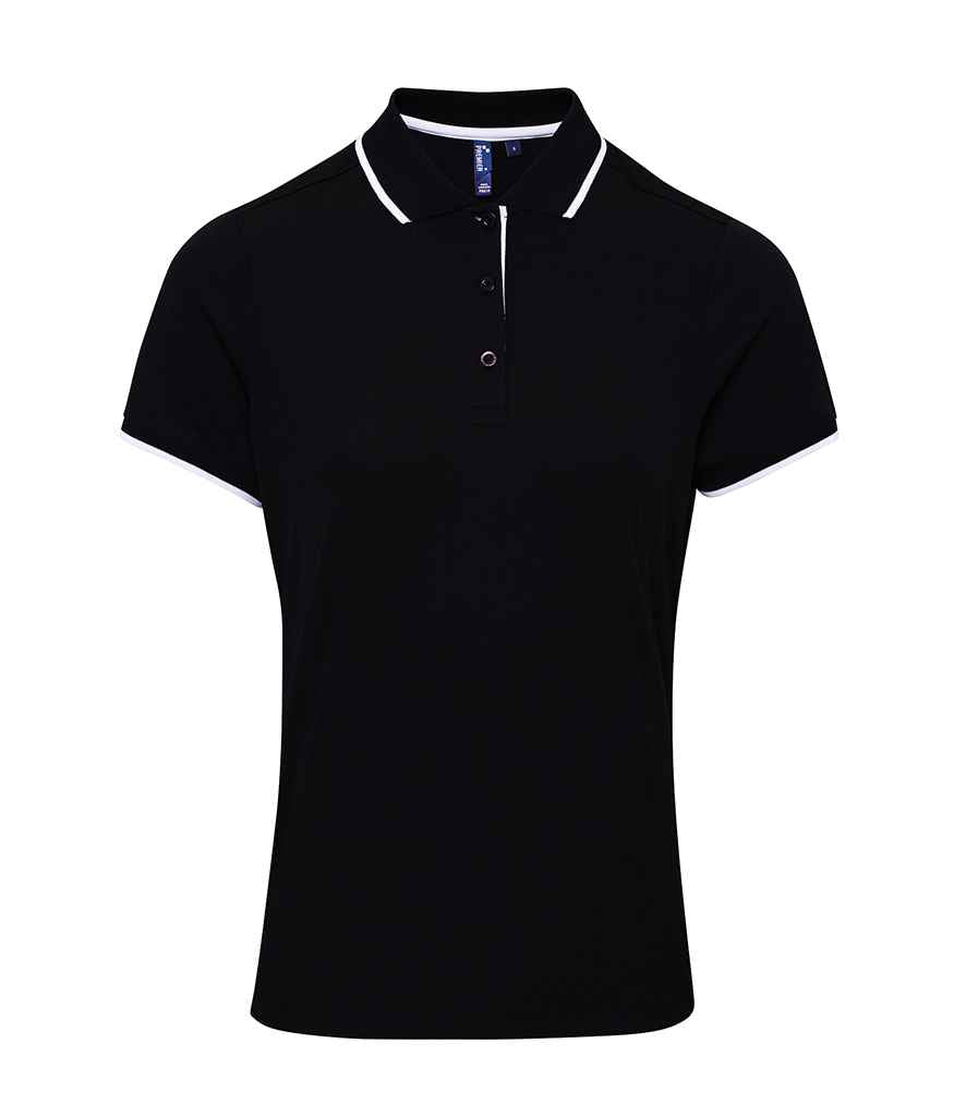 Premier Ladies Contrast Coolchecker® Piqué Polo Shirt Premier