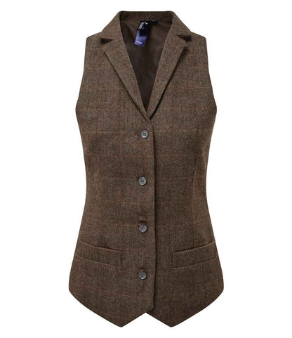Premier Ladies Herringbone Waistcoat Premier