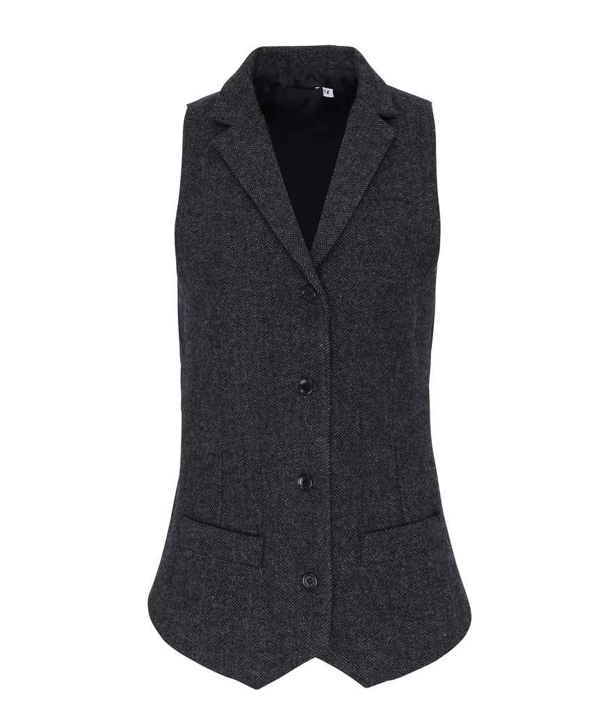 Premier Ladies Herringbone Waistcoat Premier