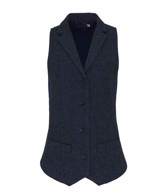Premier Ladies Herringbone Waistcoat Premier