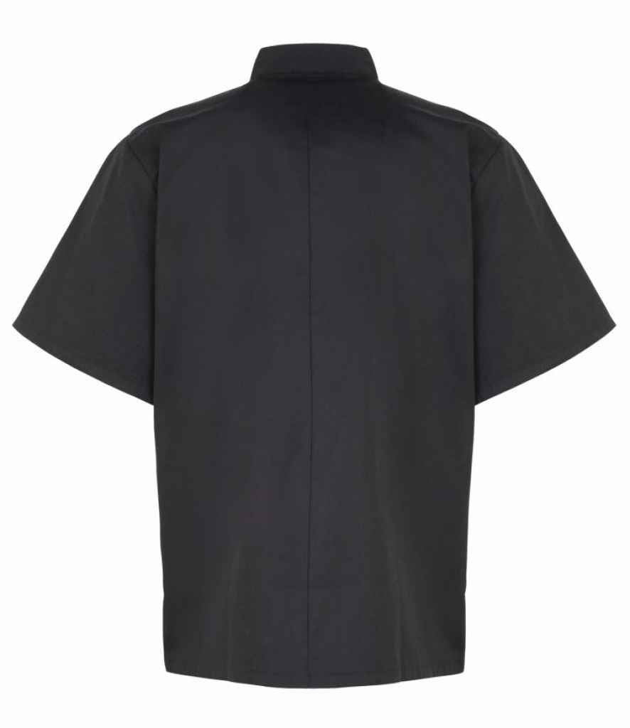 Premier Unisex Short Sleeve Stud Front Chef's Jacket Premier