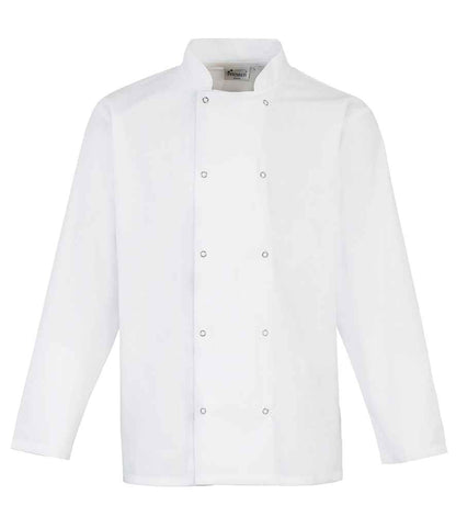 Premier Unisex Long Sleeve Stud Front Chef's Jacket Premier