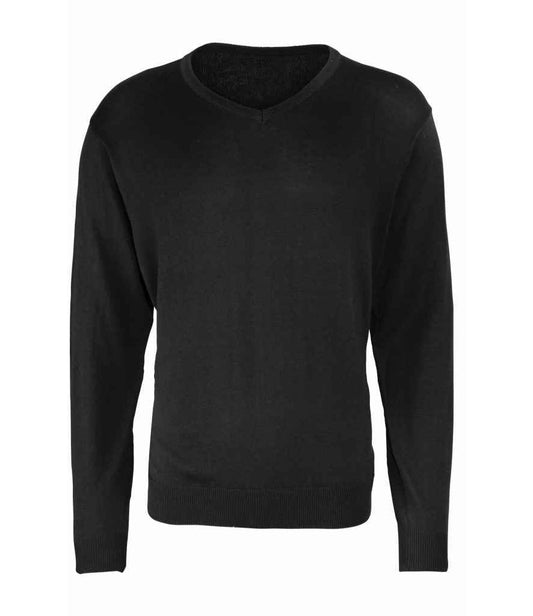 Premier Knitted Cotton Acrylic V Neck Sweater Premier