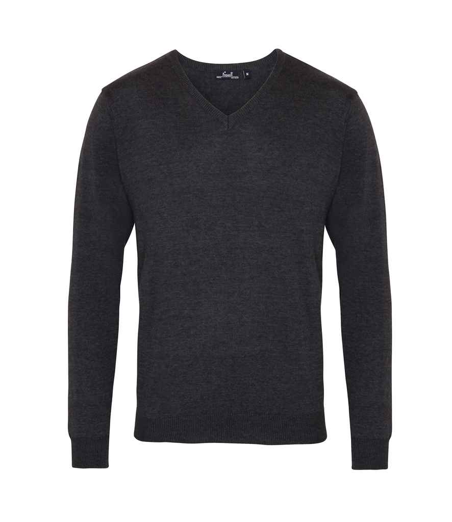 Premier Knitted Cotton Acrylic V Neck Sweater Premier