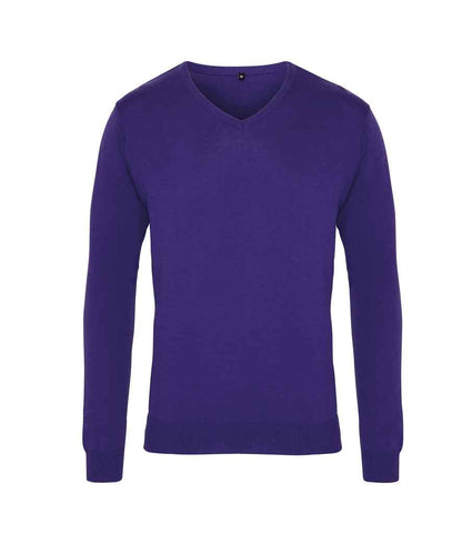 Premier Knitted Cotton Acrylic V Neck Sweater Premier