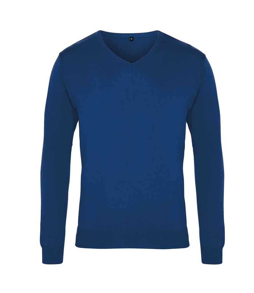Premier Knitted Cotton Acrylic V Neck Sweater Premier
