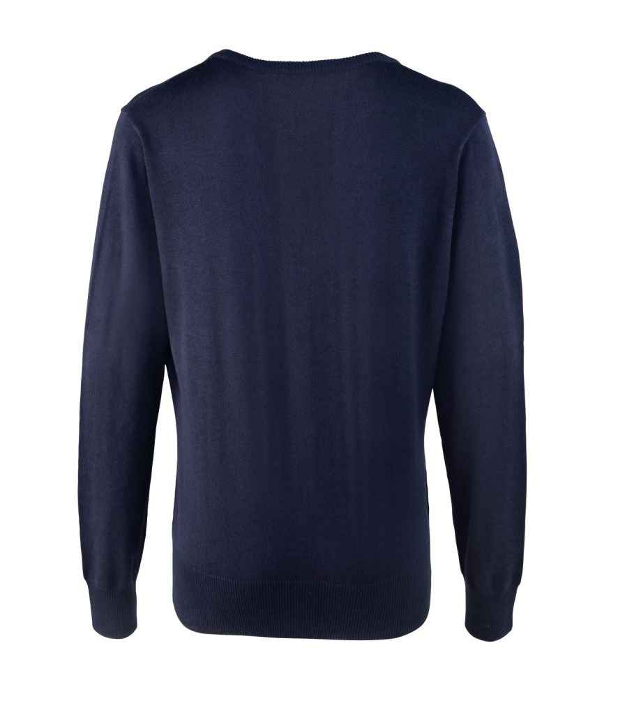 Premier Ladies Knitted Cotton Acrylic V Neck Sweater Premier