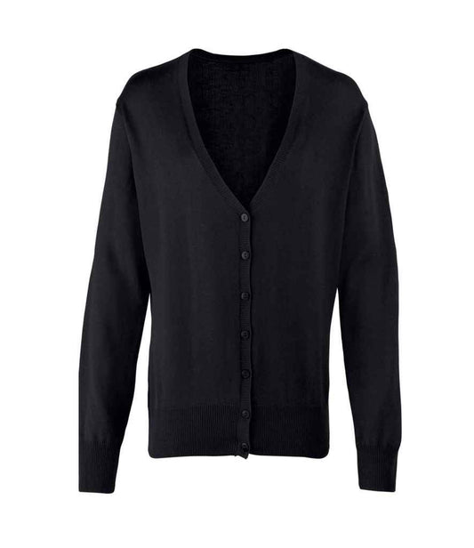 Premier Ladies Cotton Acrylic V Neck Cardigan Premier