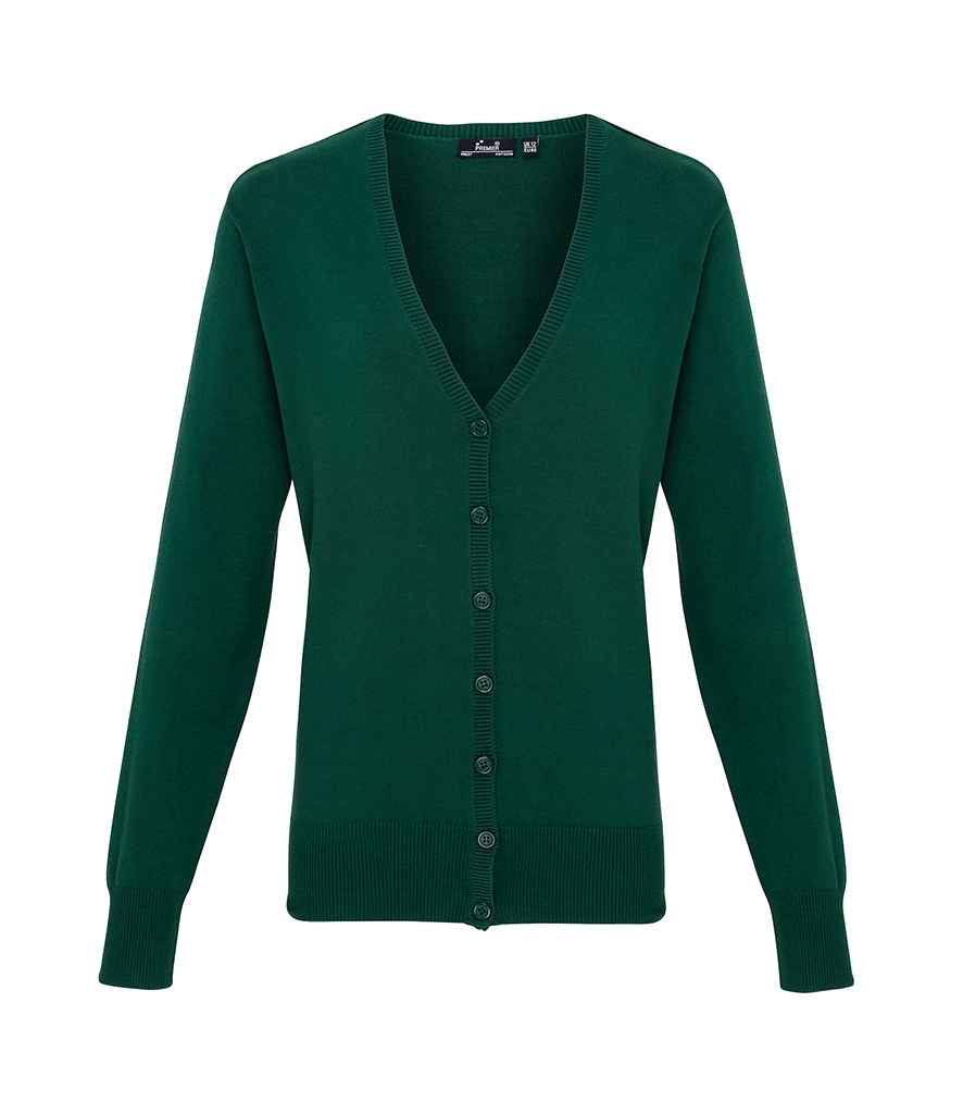 Premier Ladies Cotton Acrylic V Neck Cardigan Premier