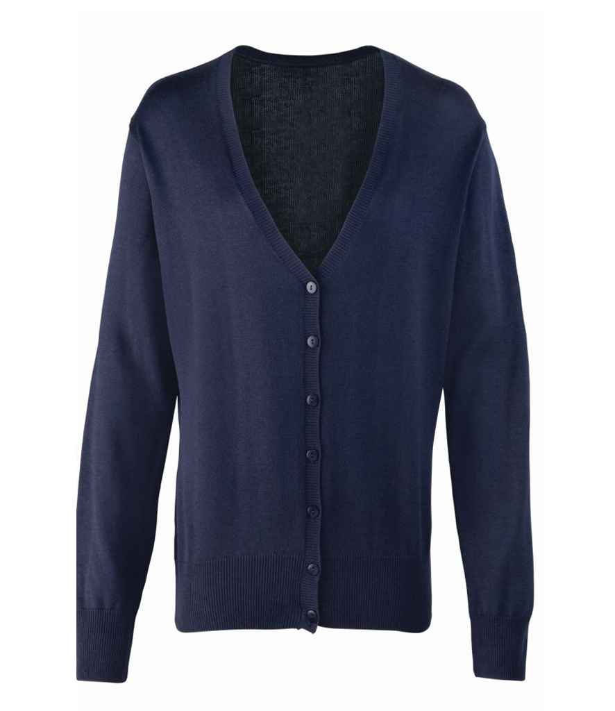 Premier Ladies Cotton Acrylic V Neck Cardigan Premier