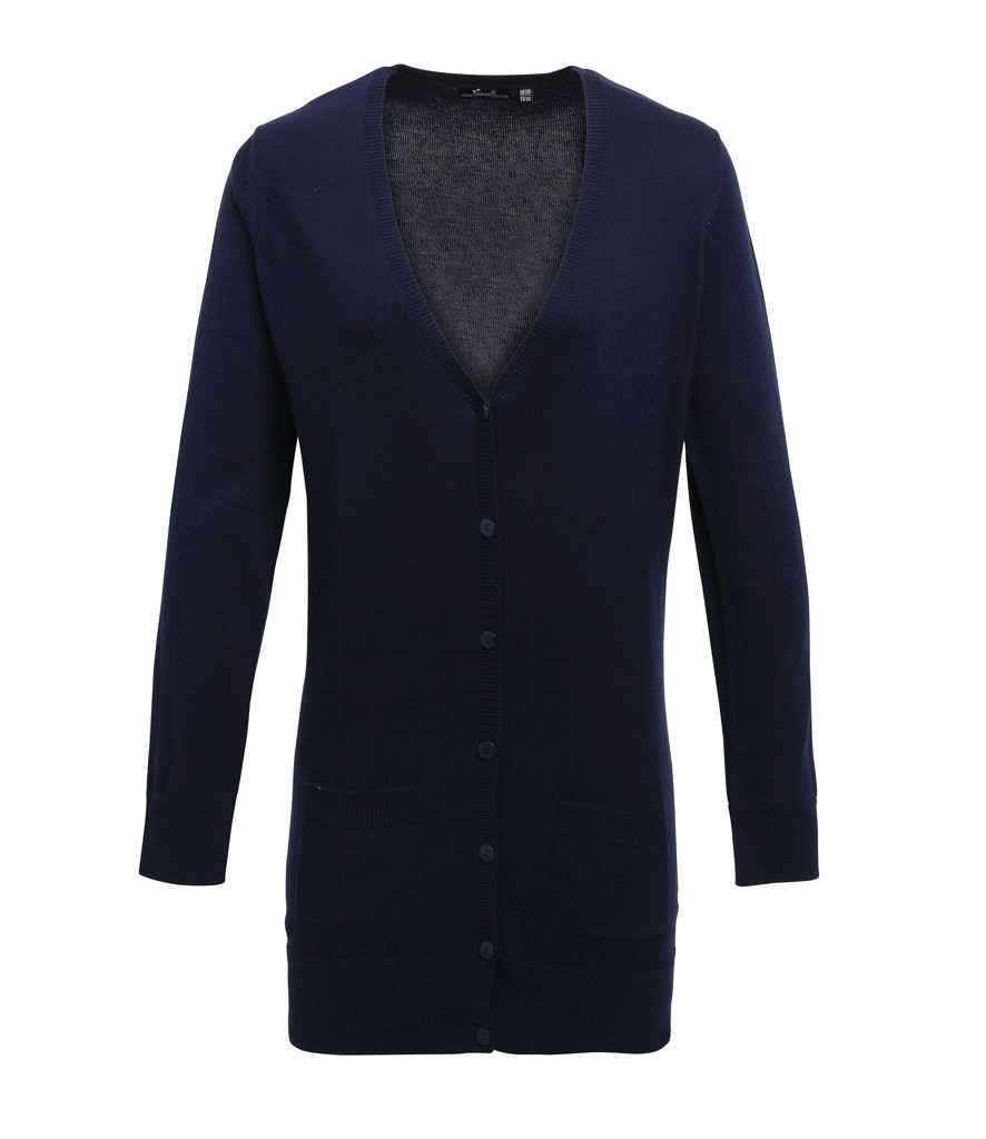 Premier Ladies Longline V Neck Cardigan Premier