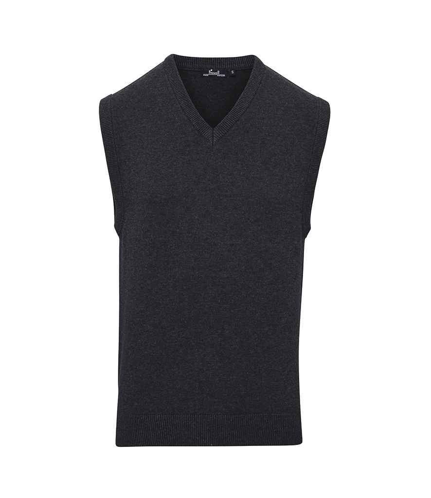 Premier Sleeveless Cotton Acrylic V Neck Sweater Premier